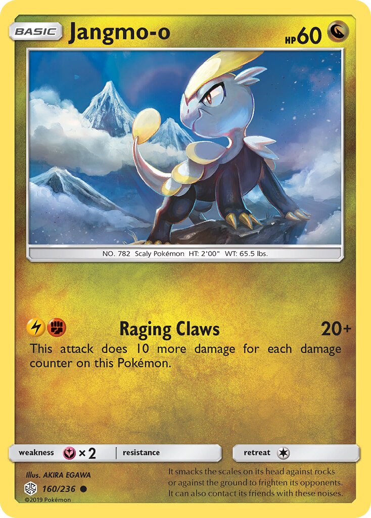 Jangmo-o 160/271 — Cosmic Eclipse (English Pokémon TCG card)