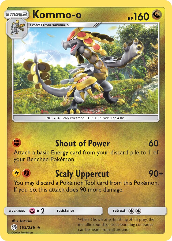 Kommo-o 163/271 — Cosmic Eclipse (English Pokémon TCG card)