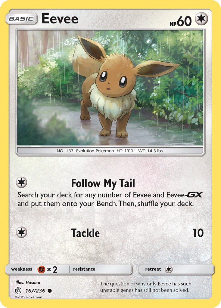 Eevee 167/271 — Cosmic Eclipse (English Pokémon TCG card)