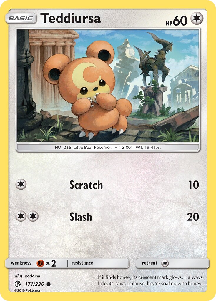 Teddiursa 171/271 — Cosmic Eclipse (English Pokémon TCG card)