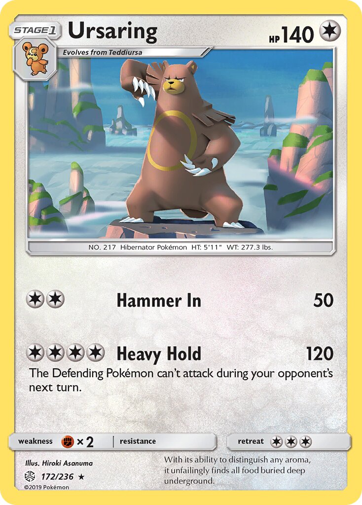 Ursaring 172/271 — Cosmic Eclipse (English Pokémon TCG card)