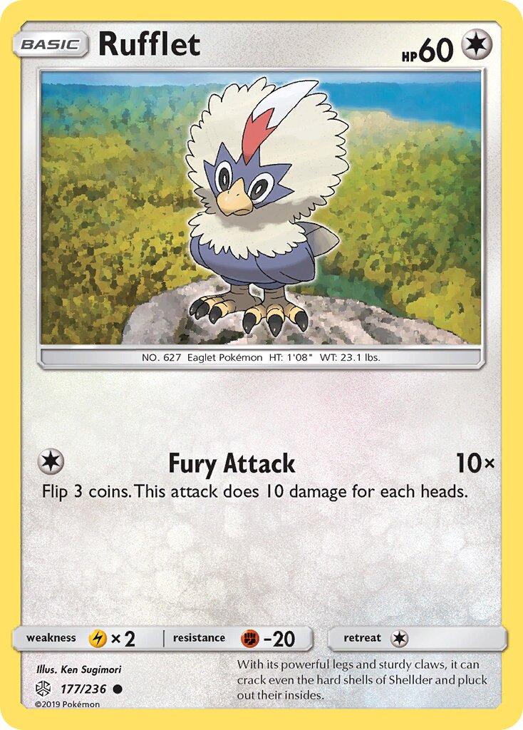 Rufflet 177/271 — Cosmic Eclipse (English Pokémon TCG card)