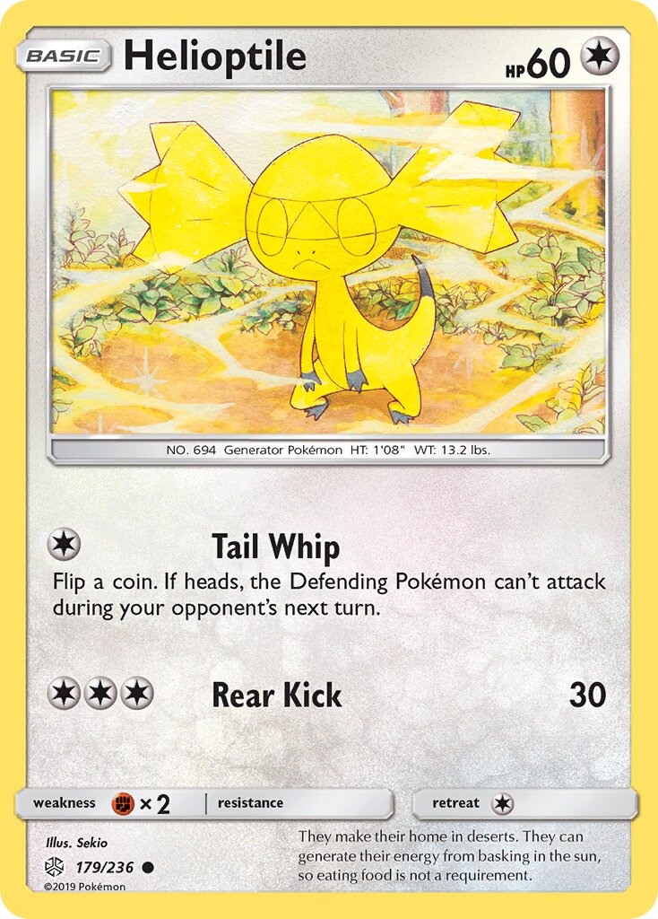 Helioptile 179/271 — Cosmic Eclipse (English Pokémon TCG card)