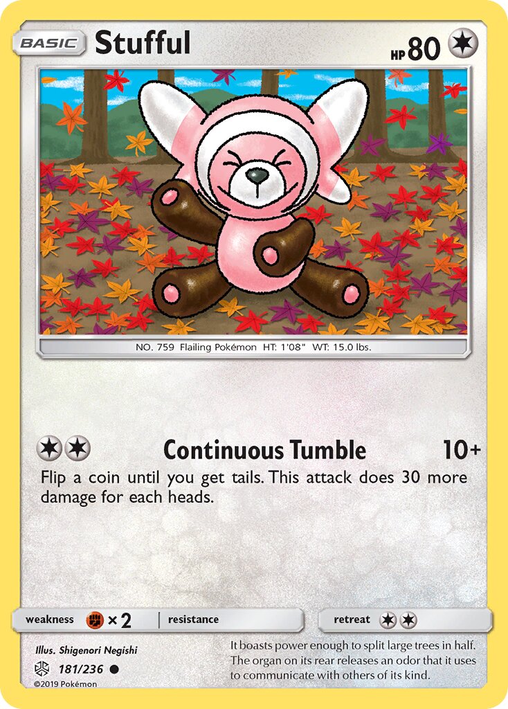 Stufful 181/271 — Cosmic Eclipse (English Pokémon TCG card)