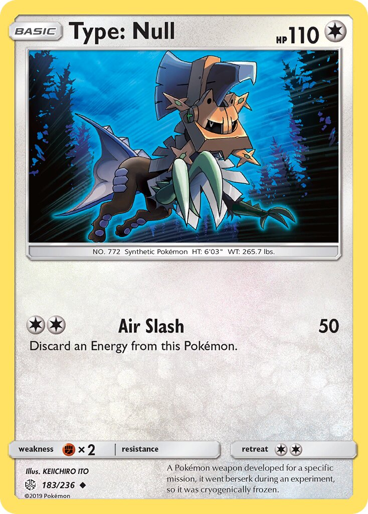 Type: Null 183/271 — Cosmic Eclipse (English Pokémon TCG card)