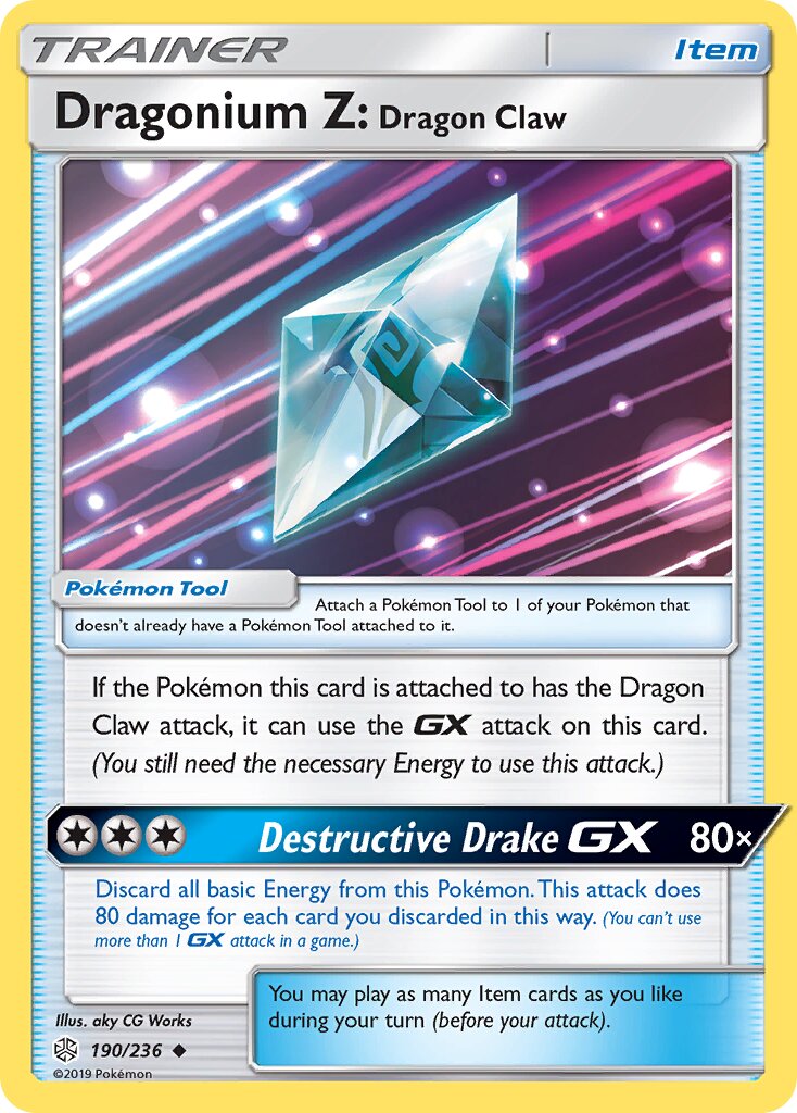 Dragonium Z: Dragon Claw 190/271 — Cosmic Eclipse (English Pokémon TCG card)