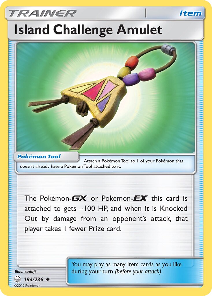 Island Challenge Amulet 194/271 — Cosmic Eclipse (English Pokémon TCG card)