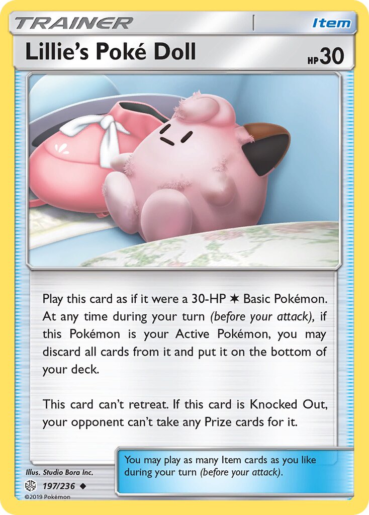 Lillie's Poké Doll 197/271 — Cosmic Eclipse (English Pokémon TCG card)