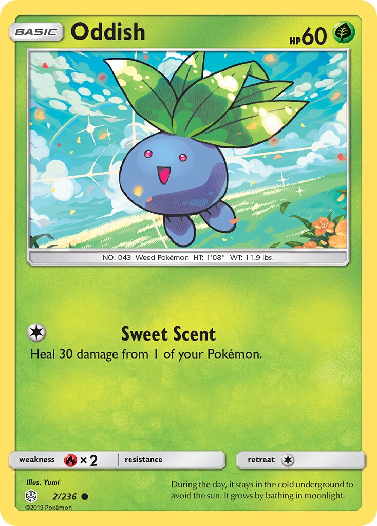 Oddish 002/271 — Cosmic Eclipse (English Pokémon TCG card)
