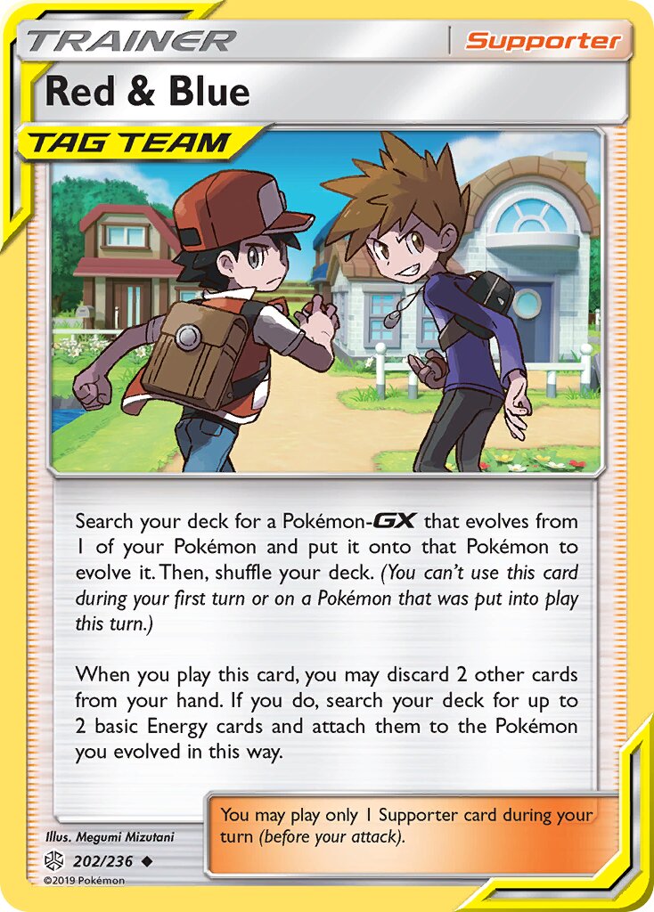 Red & Blue 202/271 — Cosmic Eclipse (English Pokémon TCG card)