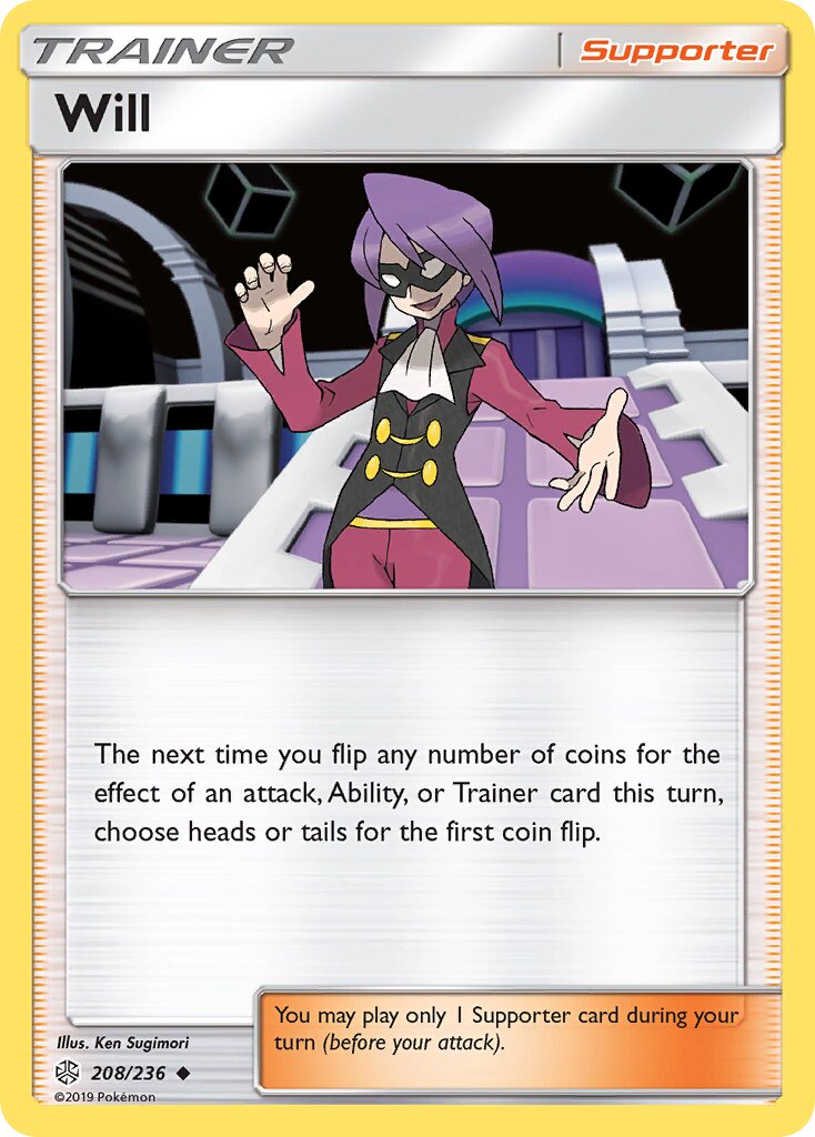 Will 208/271 — Cosmic Eclipse (English Pokémon TCG card)