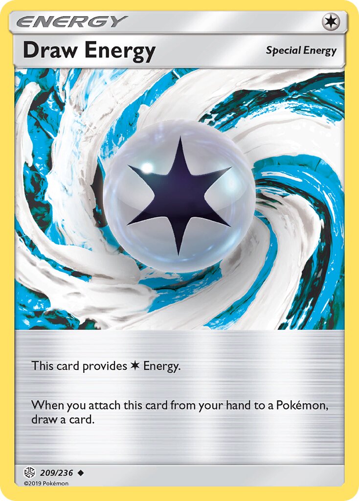 Draw Energy 209/271 — Cosmic Eclipse (English Pokémon TCG card)
