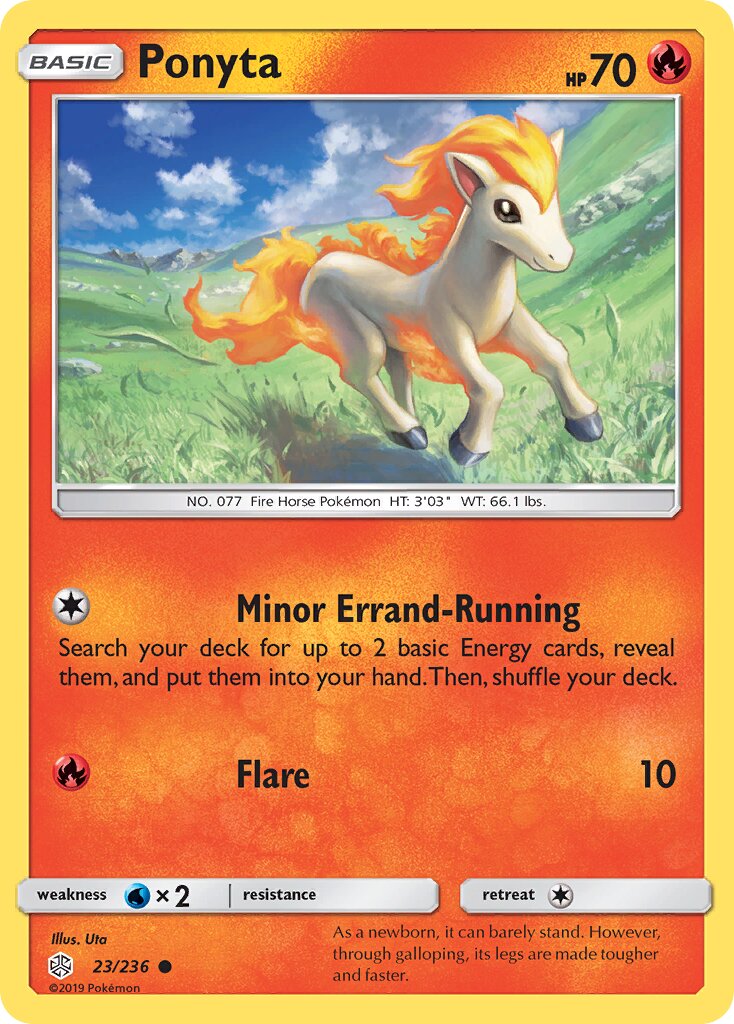 Ponyta 023/271 — Cosmic Eclipse (English Pokémon TCG card)