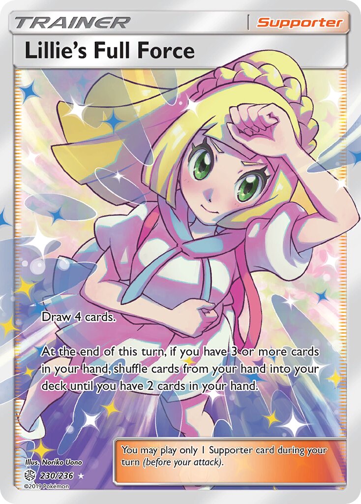 Lillie's Full Force 230/271 — Cosmic Eclipse (English Pokémon TCG card)
