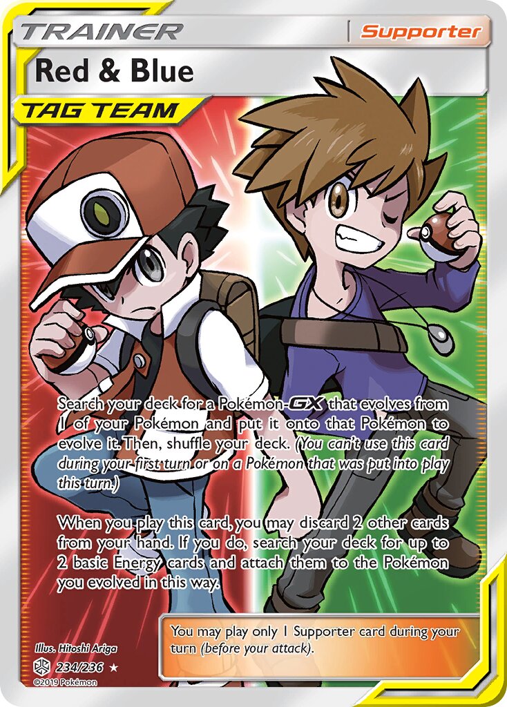 Red & Blue 234/271 — Cosmic Eclipse (English Pokémon TCG card)