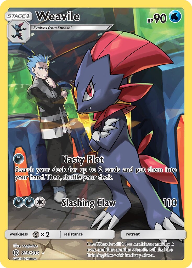 Weavile 238/271 — Cosmic Eclipse (English Pokémon TCG card)
