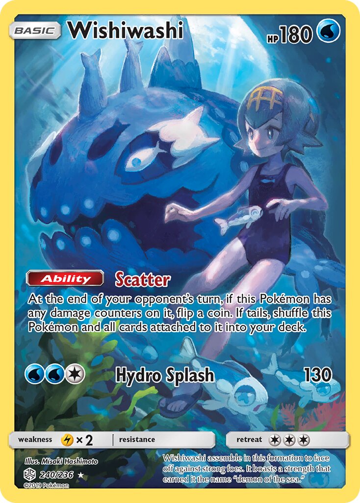 Wishiwashi 240/271 — Cosmic Eclipse (English Pokémon TCG card)
