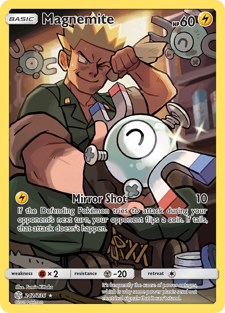 Magnemite 242/271 — Cosmic Eclipse (English Pokémon TCG card)