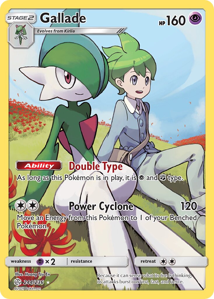 Gallade 244/271 — Cosmic Eclipse (English Pokémon TCG card)