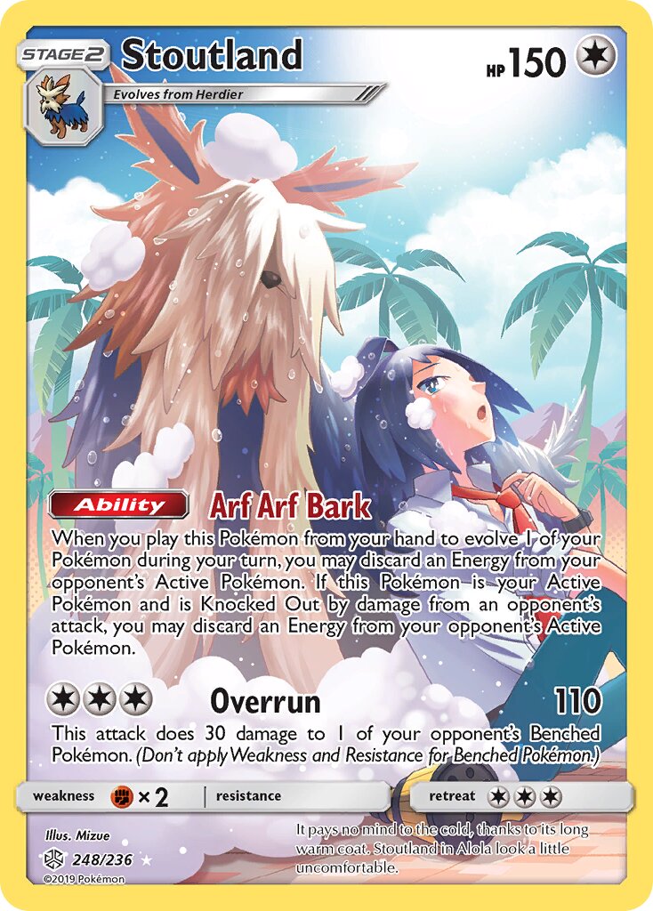Stoutland 248/271 — Cosmic Eclipse (English Pokémon TCG card)