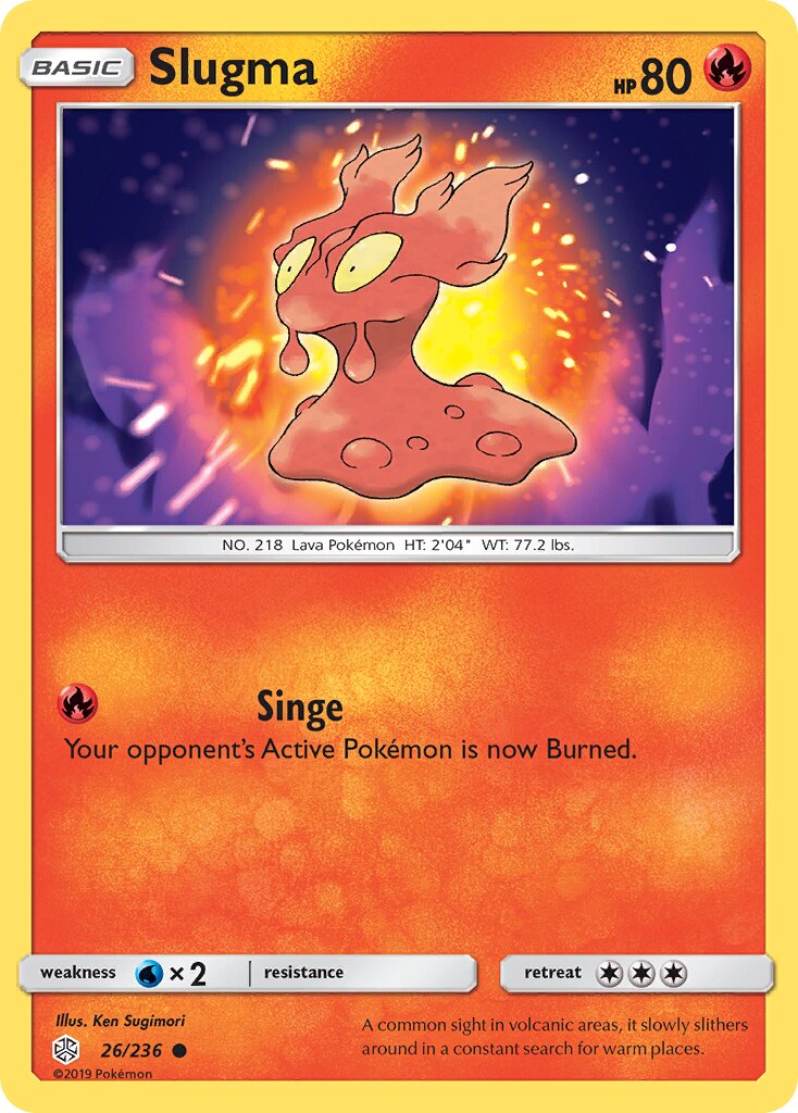 Slugma 026/271 — Cosmic Eclipse (English Pokémon TCG card)