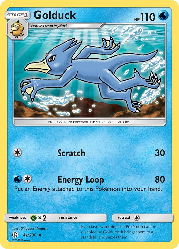 Golduck 041/271 — Cosmic Eclipse (English Pokémon TCG card)