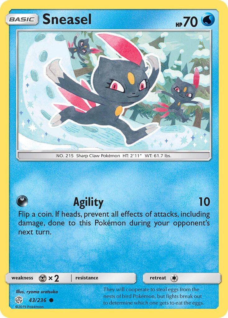 Sneasel 043/271 — Cosmic Eclipse (English Pokémon TCG card)