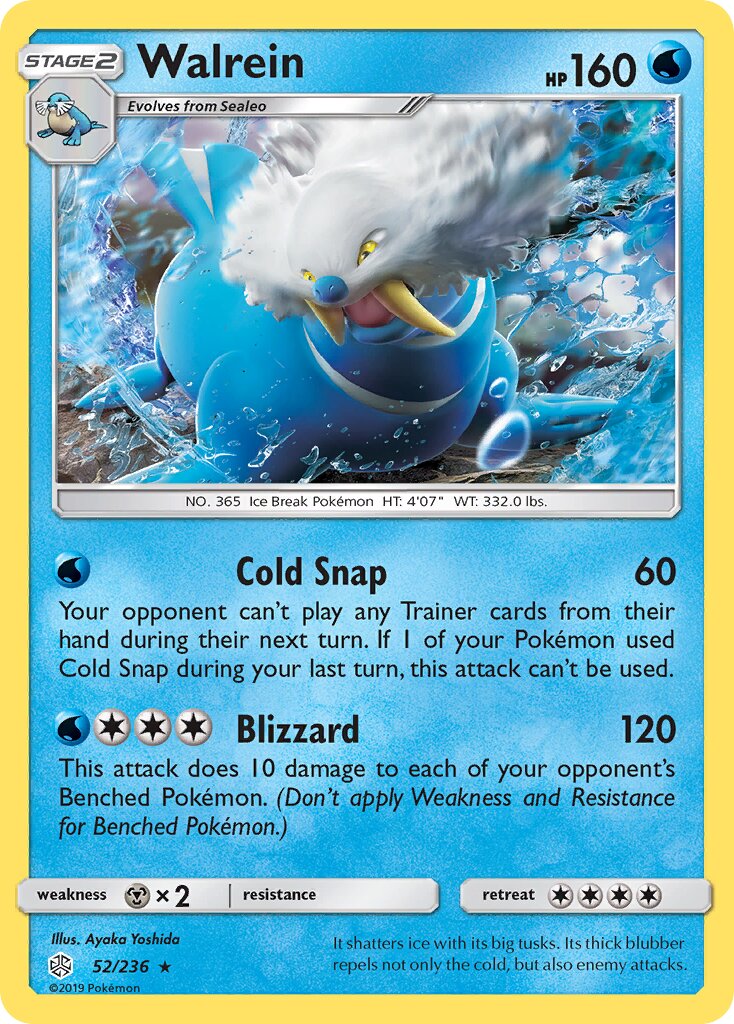 Walrein 052/271 — Cosmic Eclipse (English Pokémon TCG card)
