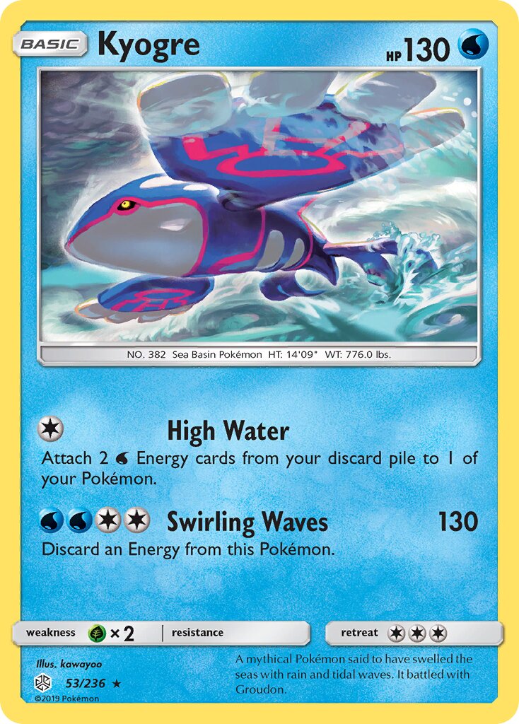 Kyogre 053/271 — Cosmic Eclipse (English Pokémon TCG card)