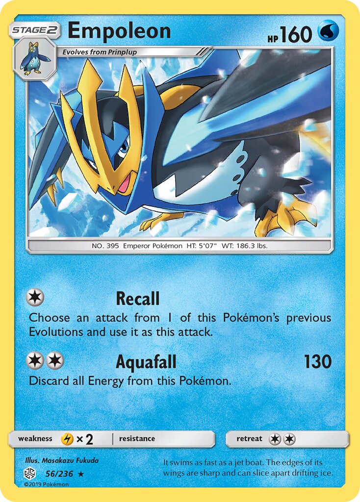 Empoleon 056/271 — Cosmic Eclipse (English Pokémon TCG card)