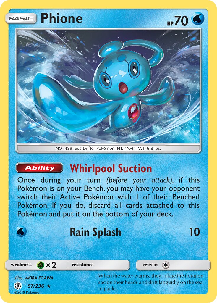 Phione 057/271 — Cosmic Eclipse (English Pokémon TCG card)