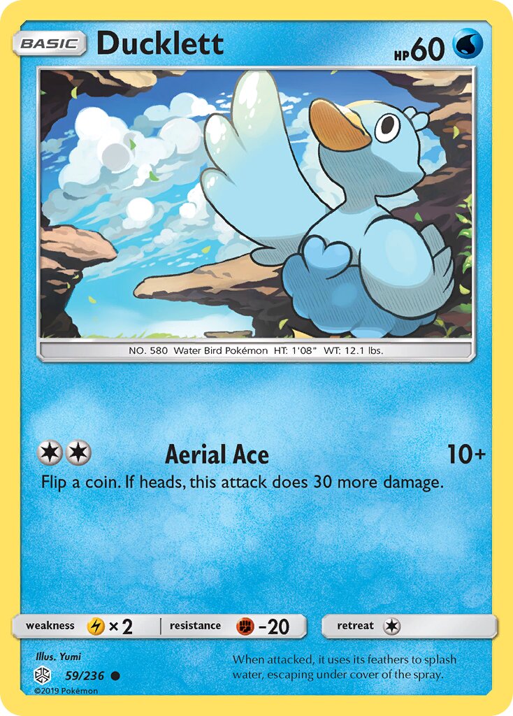 Ducklett 059/271 — Cosmic Eclipse (English Pokémon TCG card)