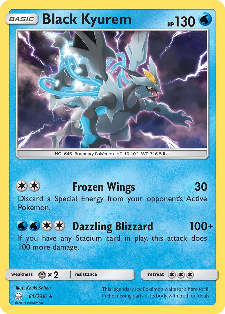 Black Kyurem 061/271 — Cosmic Eclipse (English Pokémon TCG card)