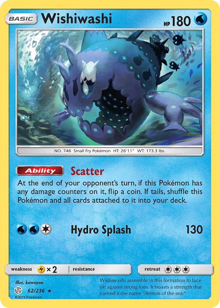 Wishiwashi 062/271 — Cosmic Eclipse (English Pokémon TCG card)