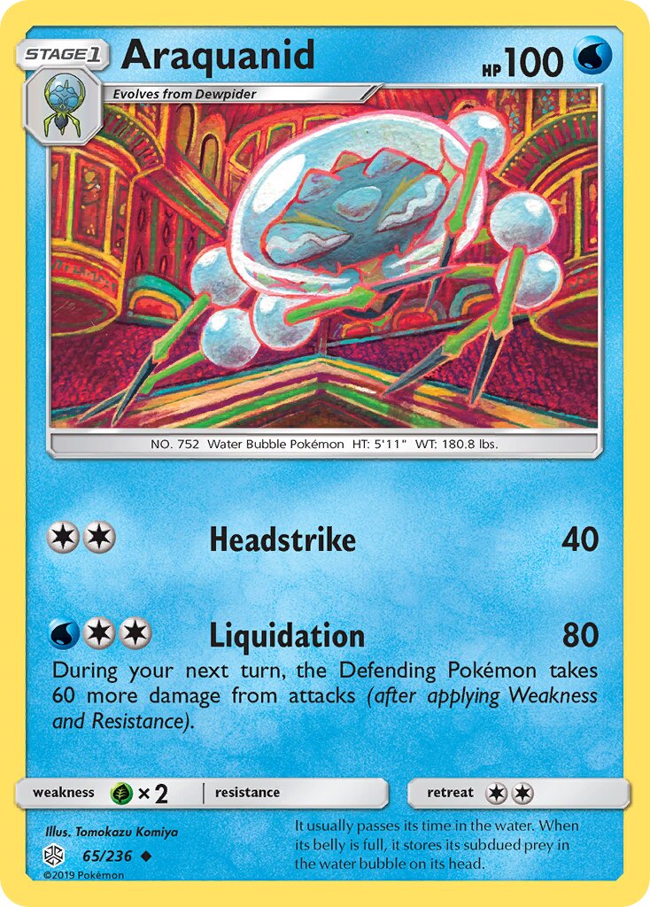 Araquanid 065/271 — Cosmic Eclipse (English Pokémon TCG card)