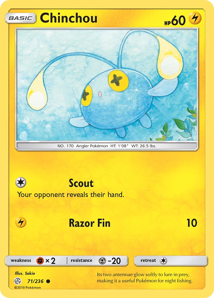 Chinchou 071/271 — Cosmic Eclipse (English Pokémon TCG card)