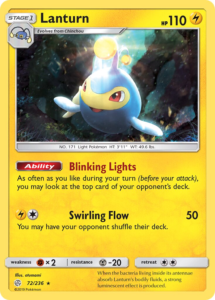 Lanturn 072/271 — Cosmic Eclipse (English Pokémon TCG card)