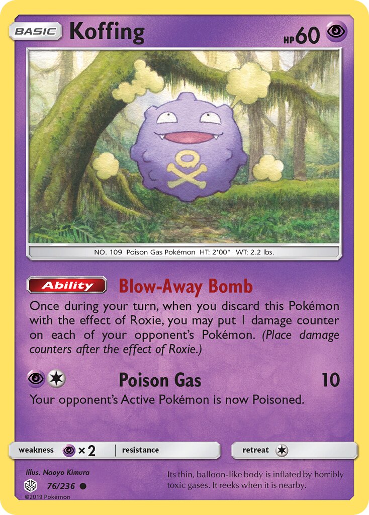 Koffing 076/271 — Cosmic Eclipse (English Pokémon TCG card)