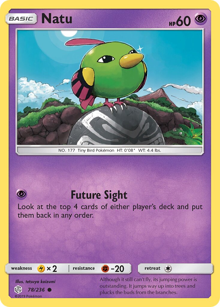 Natu 078/271 — Cosmic Eclipse (English Pokémon TCG card)
