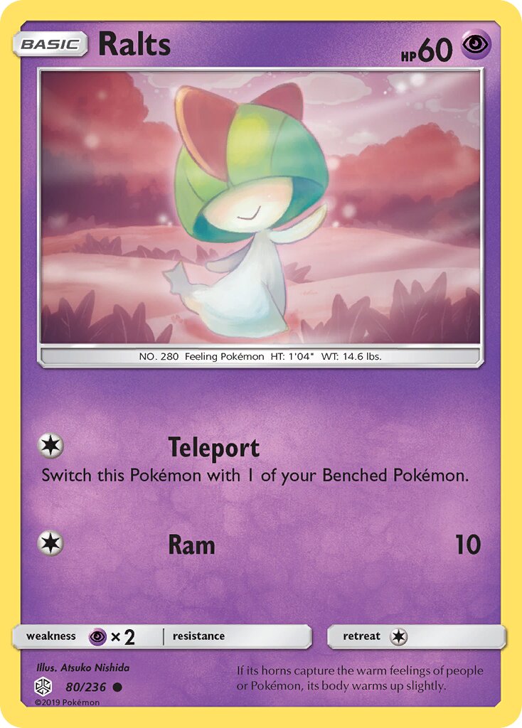 Ralts 080/271 — Cosmic Eclipse (English Pokémon TCG card)