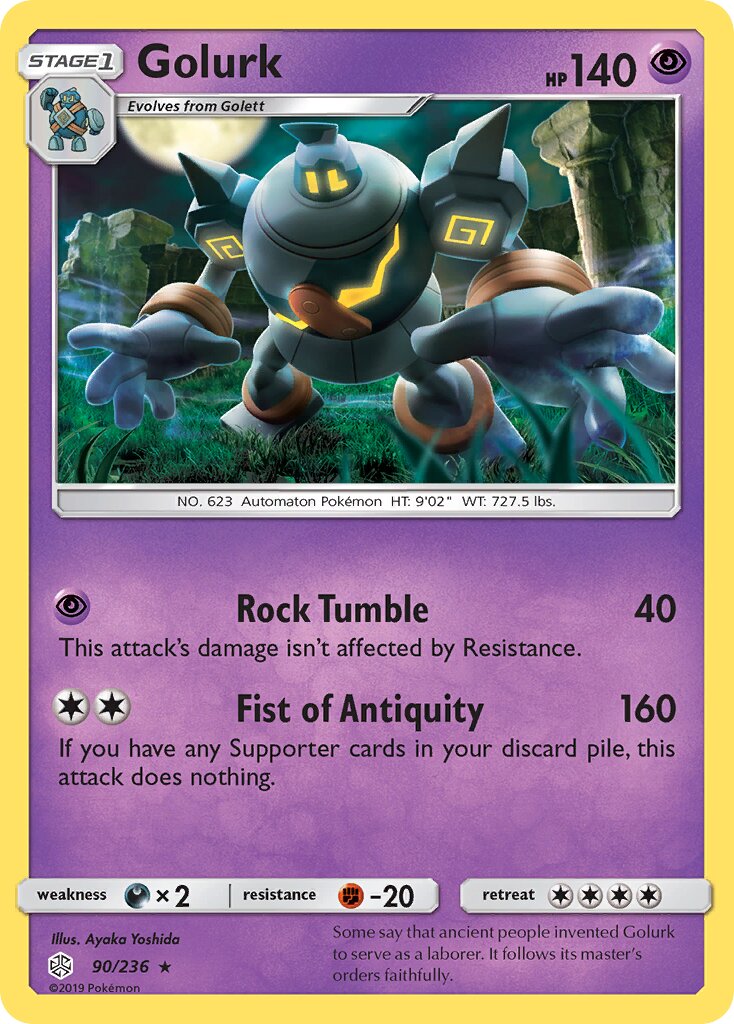 Golurk 090/271 — Cosmic Eclipse (English Pokémon TCG card)