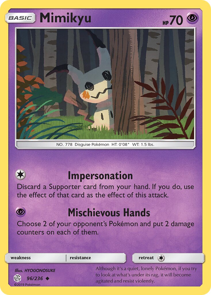 Mimikyu 096/271 — Cosmic Eclipse (English Pokémon TCG card)