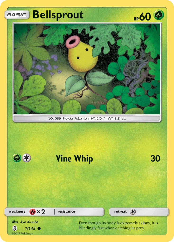 Bellsprout 001/168 — Guardians Rising (English Pokémon TCG card)