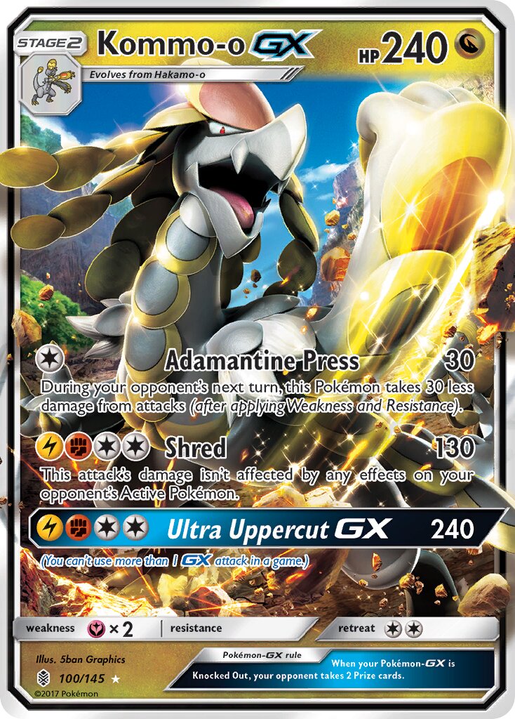 Kommo-o-GX 100/168 — Guardians Rising (English Pokémon TCG card)
