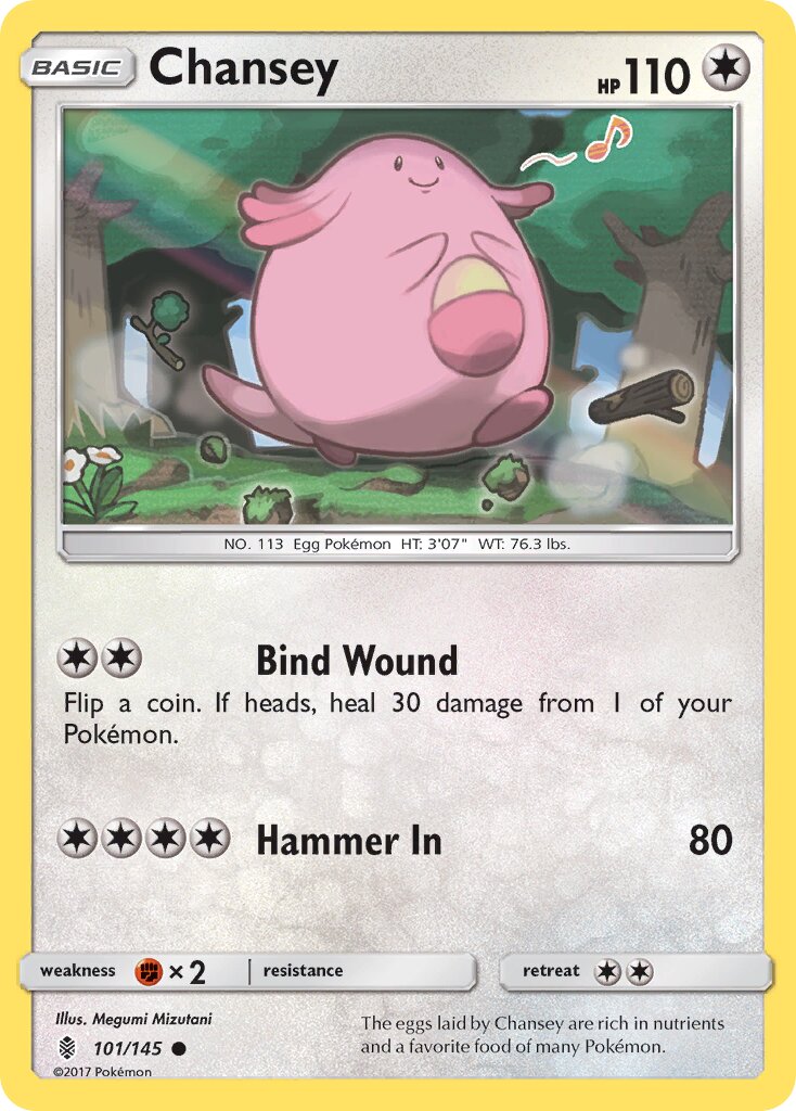 Chansey 101/168 — Guardians Rising (English Pokémon TCG card)