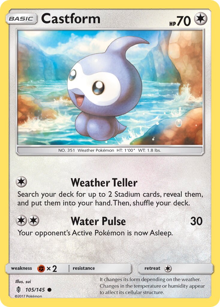Castform 105/168 — Guardians Rising (English Pokémon TCG card)