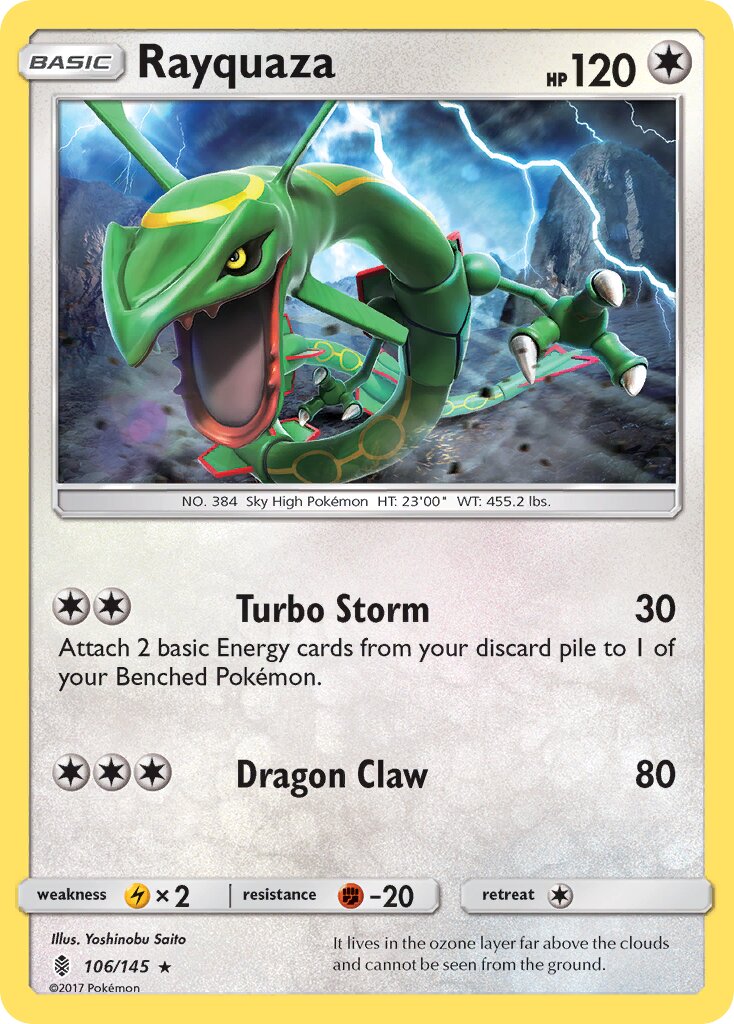 Rayquaza 106/168 — Guardians Rising (English Pokémon TCG card)