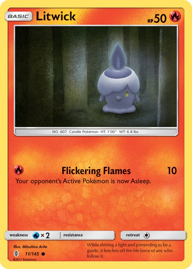Litwick 011/168 — Guardians Rising (English Pokémon TCG card)