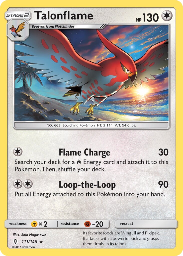 Talonflame 111/168 — Guardians Rising (English Pokémon TCG card)