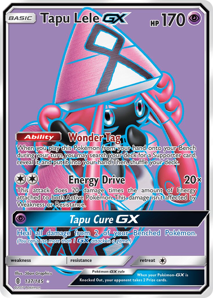 Tapu Lele-GX 137/168 — Guardians Rising (English Pokémon TCG card)